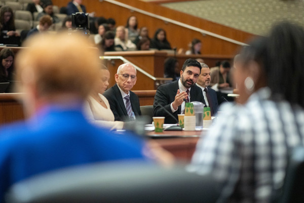 Mayor Zohran Mamdani testifies at the 2026 Joint Legislative Budget Hearing in Albany.
