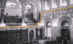The interior of the New York State Capitol.