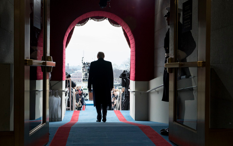 Donald Trump walking