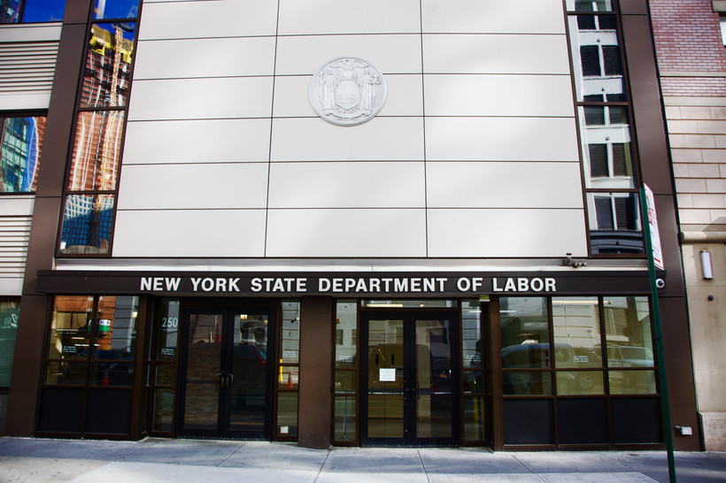 The New York State Department of Labor office in Brooklyn, New York.