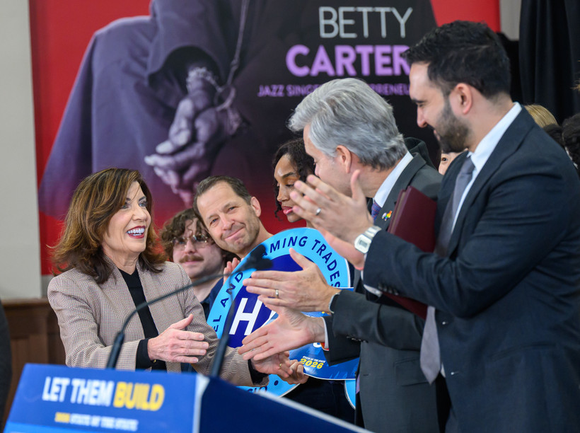 Mamdani and Hochul at a rally together