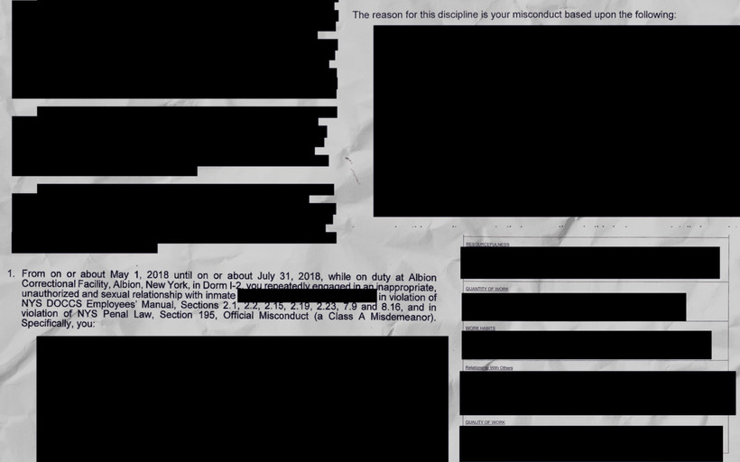 Screenshots of documents the prison system sent in response to New York Focus's public records requests.