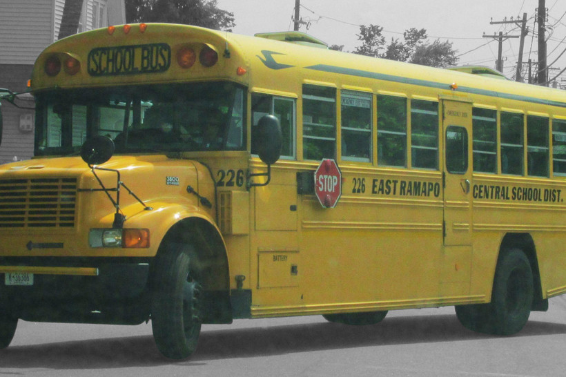 An East Ramapo Central School District school bus.