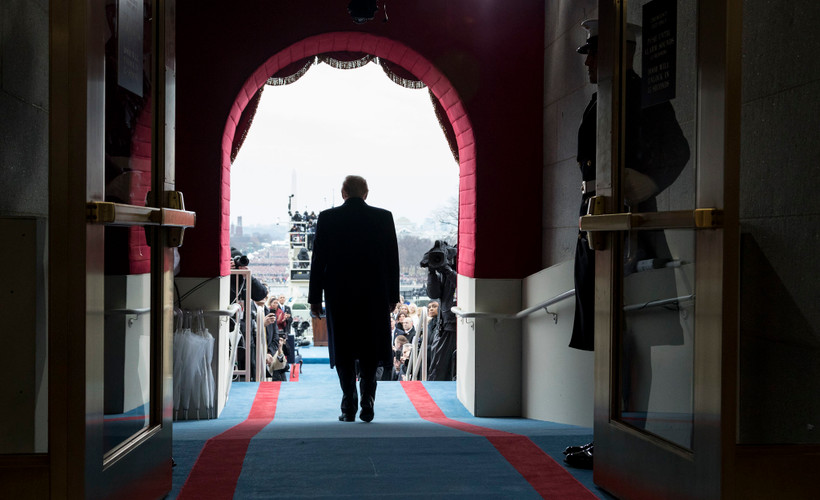 Donald Trump walking