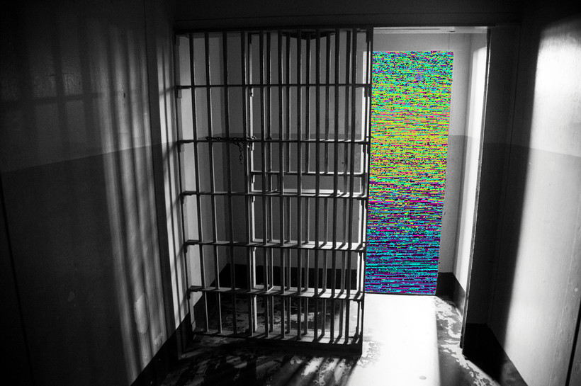 A jail room