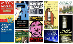 A collage of book covers, including Richard Wright's Native Son