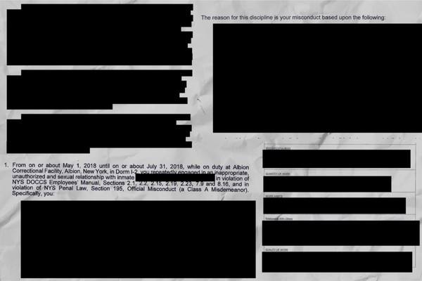 Screenshots of documents the prison system sent in response to New York Focus's public records requests.