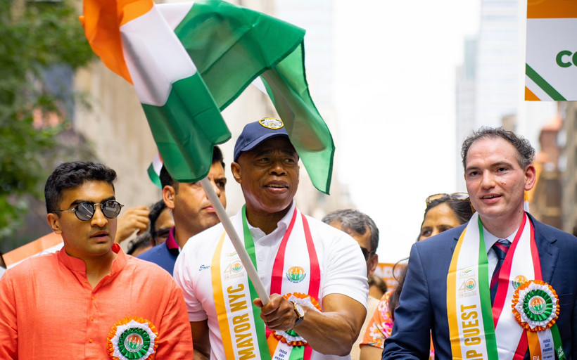 Adams at India Parade
