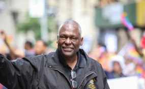 Keith Wright at a parade