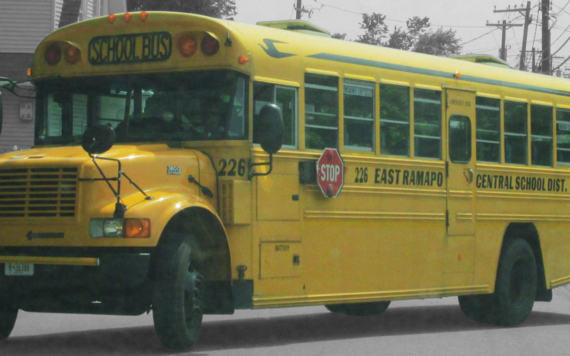 An East Ramapo Central School District school bus.