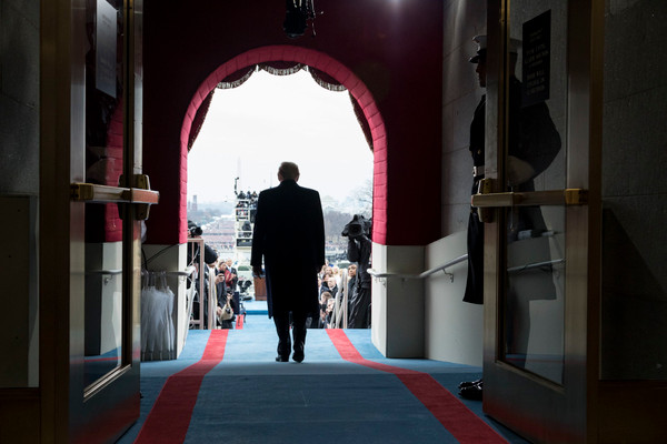 Donald Trump walking