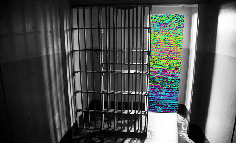 A jail room