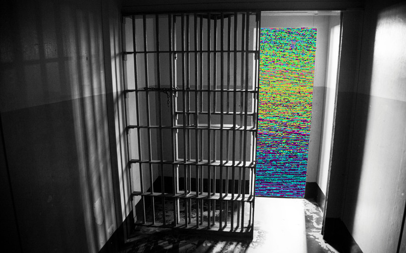 A jail room