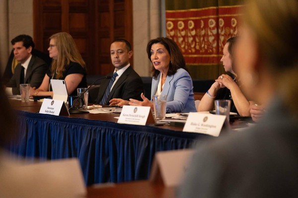 Governor Hochul at a press conference