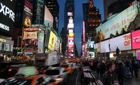 Times Square at night