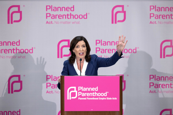 Governor Kathy Hochul at Planned Parenthood rally